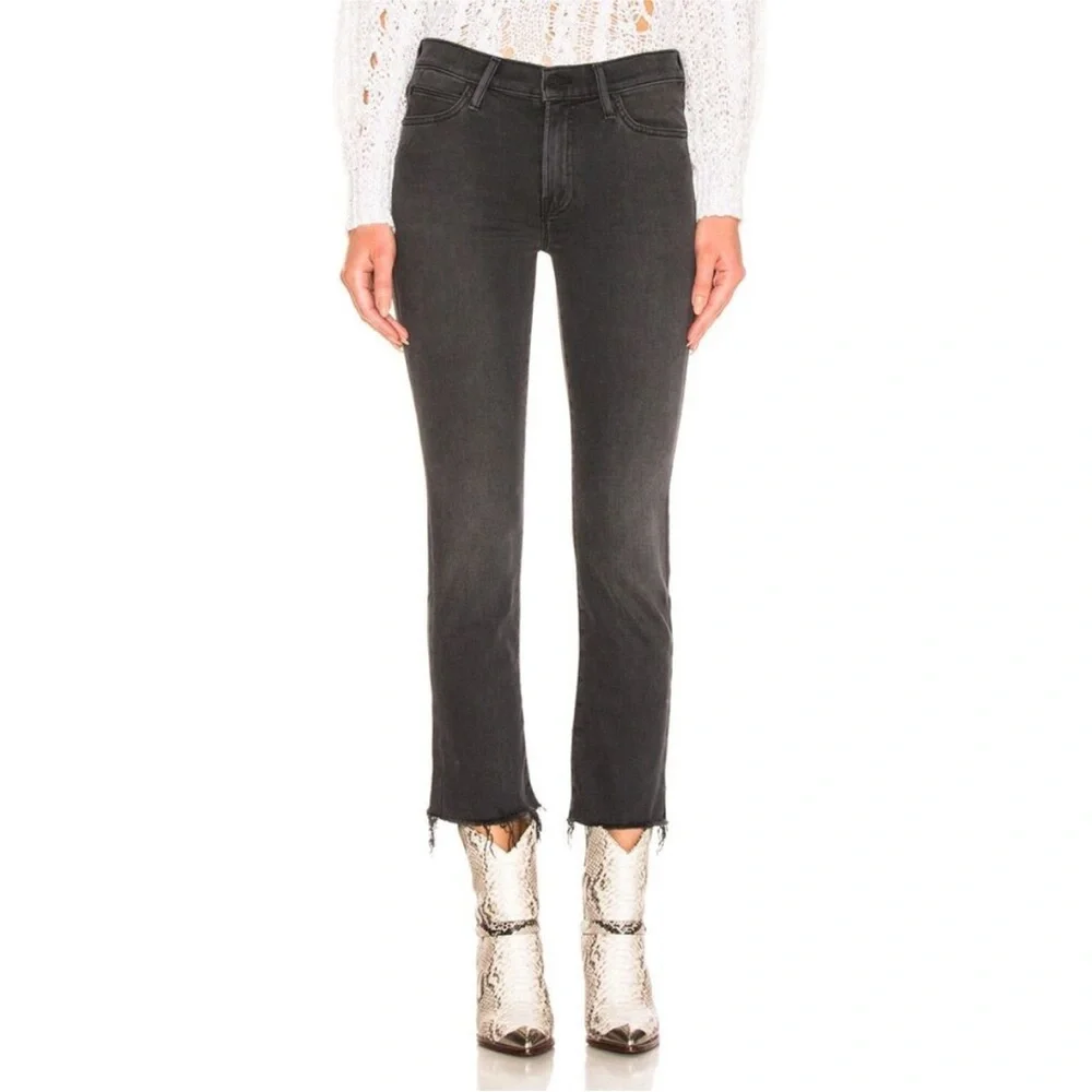 MOTHER High Rise Black Jeans - Picture 2 of 12